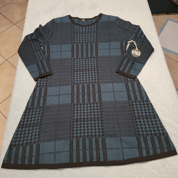 NWT-Coco Bleu Sweater Dress Size 2X - Picture 13 of 16
